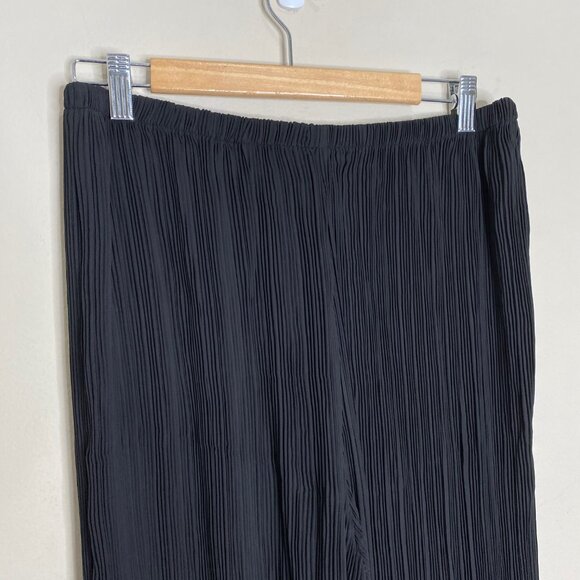 Good American Plisse Pleated Wide Leg Pant size 3/4 - L/XL - Picture 6 of 15